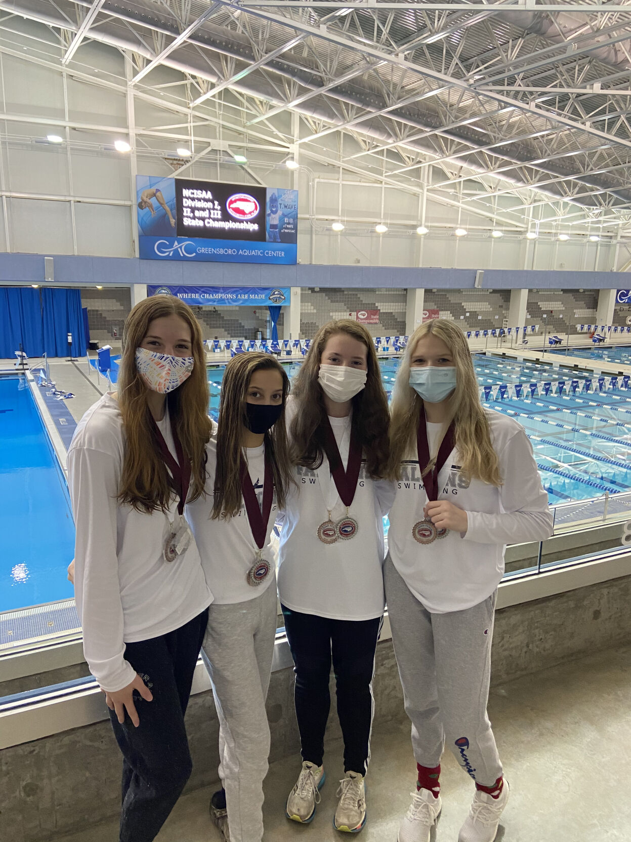Girls Relay Team of Michaela Stone, Jordin Reed, Molly Kuzma and Alexis Coates (L-R).jpeg